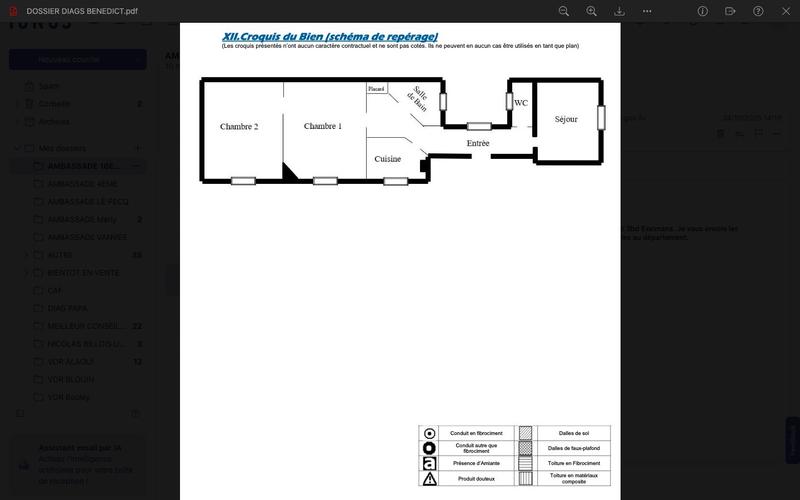 Appartement - 60 m² - 3 pièces