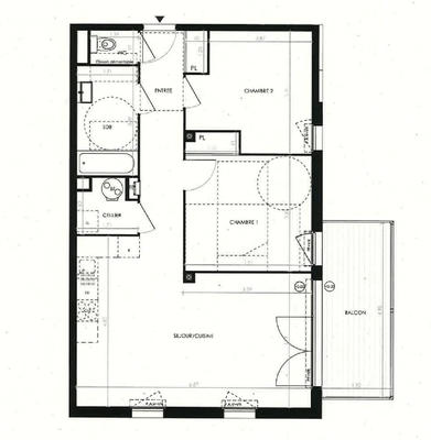Appartement - 68 m² - 3 pièces