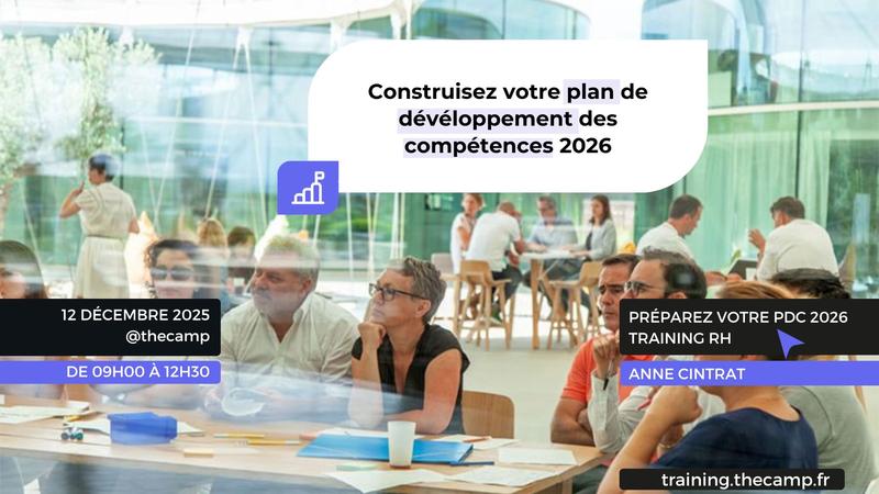 Construisez votre plan de développement des compétences 2026 à thecamp 🎯