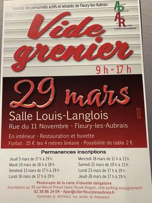 Vide grenier en intérieur