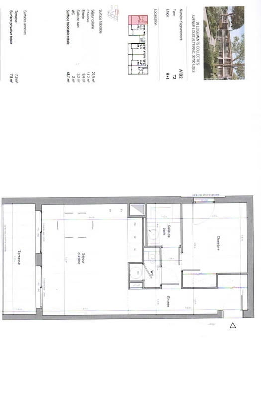 Appartement - 49 m² - 2 pièces