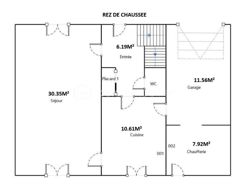 Maison - 121 m² - 6 pièces