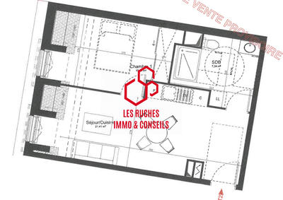 Appartement - 39 m² - 2 pièces