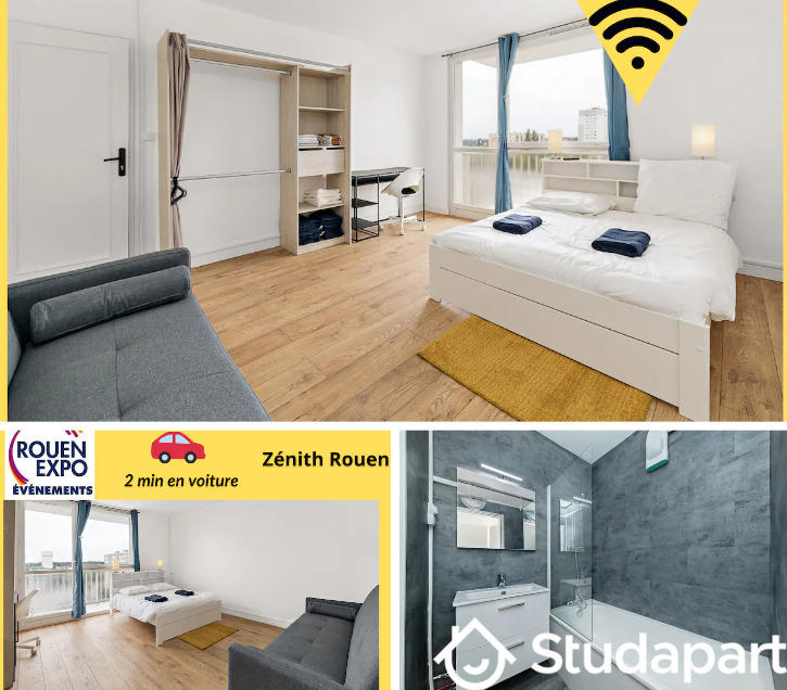 Chambre - 12 m² - 1 pièce