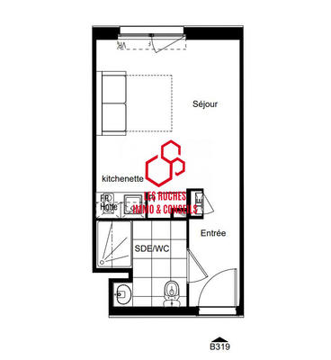 Appartement - 24 m² - 1 pièce