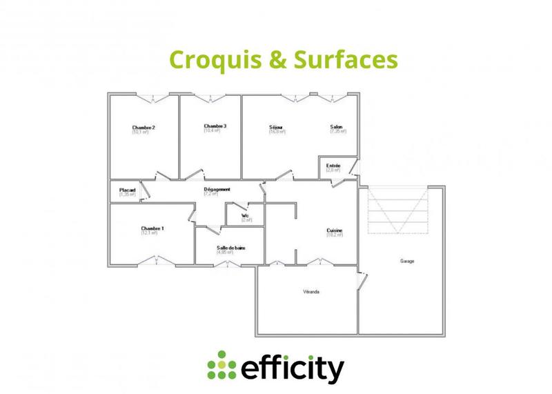 Maison - 93 m² - 4 pièces