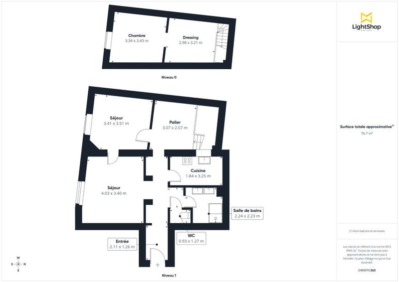 Appartement - 72 m² - 4 pièces