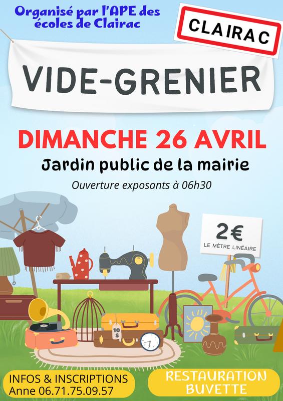 Vide grenier de l'ape des écoles