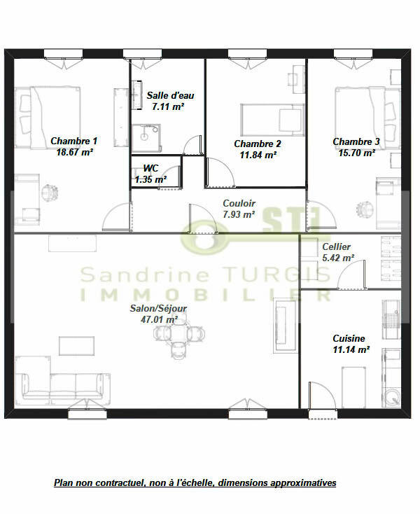 Maison - 126 m² - 5 pièces