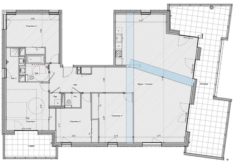 Appartement - 165 m² - 5 pièces