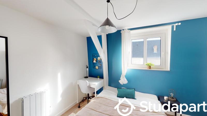 Chambre - 12 m² - 1 pièce