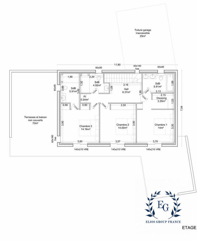 Maison contemporaine - 175 m² - 10 pièces