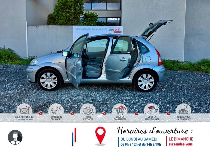 Citroën C3 Edition Exclusive*Véhicule sous garantie 6 mois*feu et essuie glace auto*Kit de distribution Ok*Dernier entretien Ct Ok*Climatisation*Autoradio*Vitres électriques*Prise 12v*Roue secours*Abs*Esp