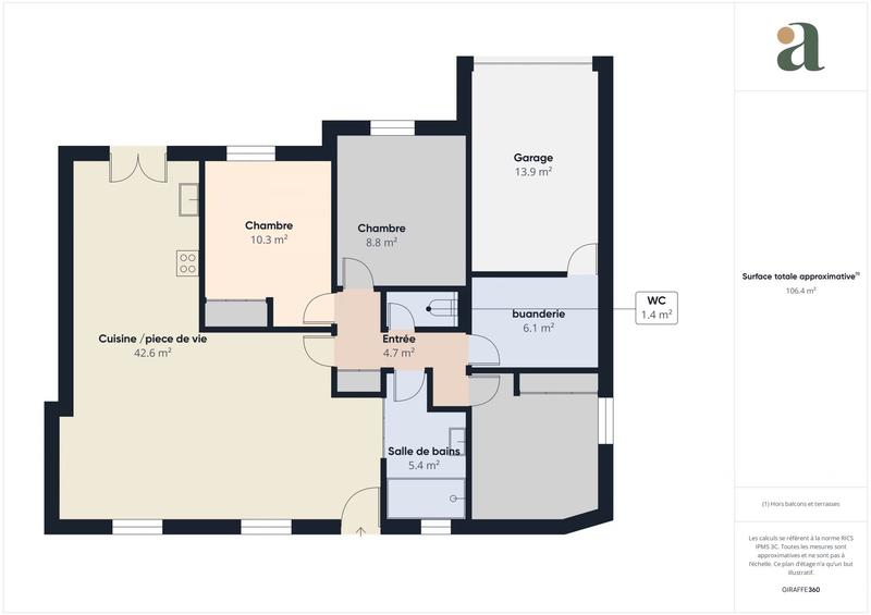 Maison - 86 m² - 4 pièces