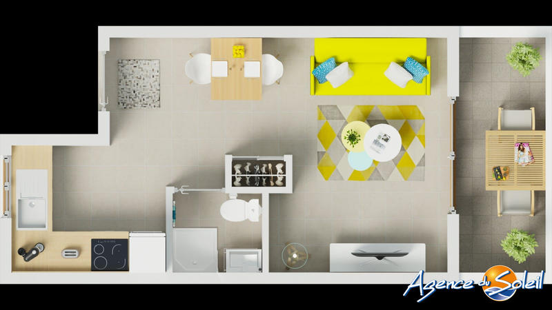 Appartement - 23 m² - 2 pièces