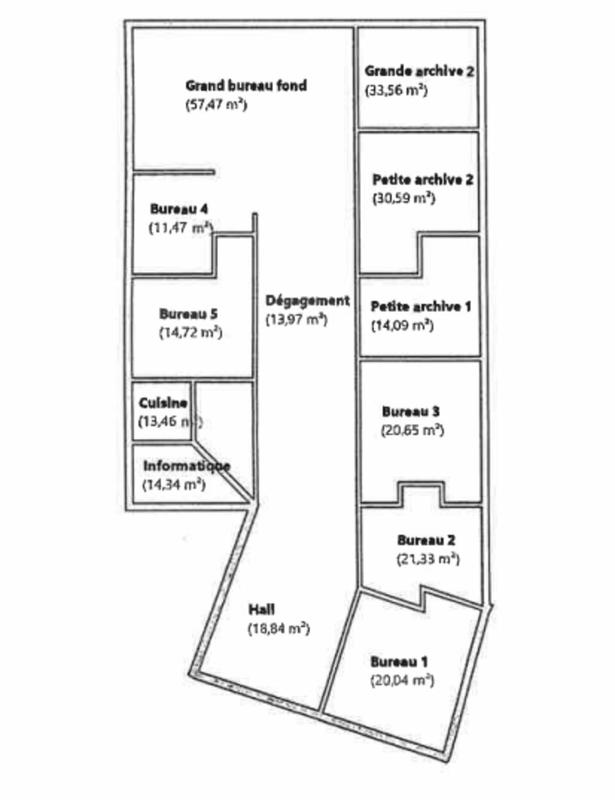 Bureau - 303 m² - 1 pièce