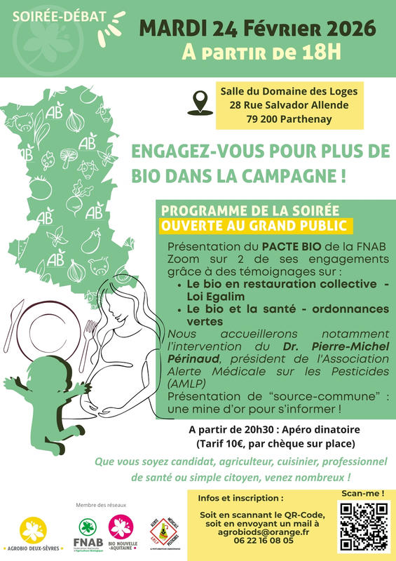 Soirée-débat "Engagez-vous pour plus de bio dans la campagne"