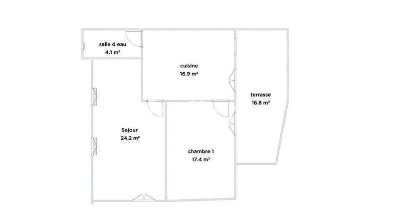 Appartement - 62 m² - 3 pièces