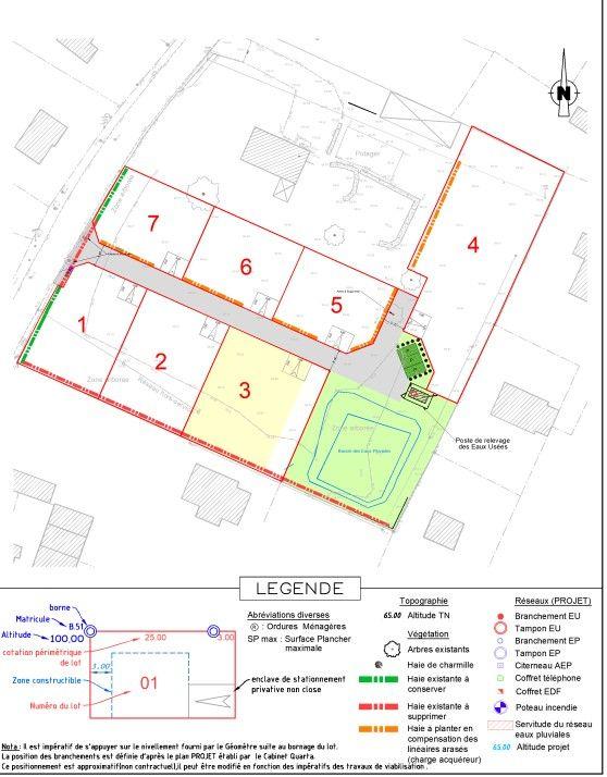 Terrain constructible - 821 m²