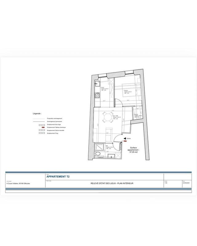 Appartement - 37 m² - 2 pièces