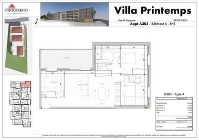 Appartement - 80 m² - 4 pièces
