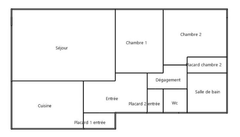 Appartement - 65 m² - 3 pièces