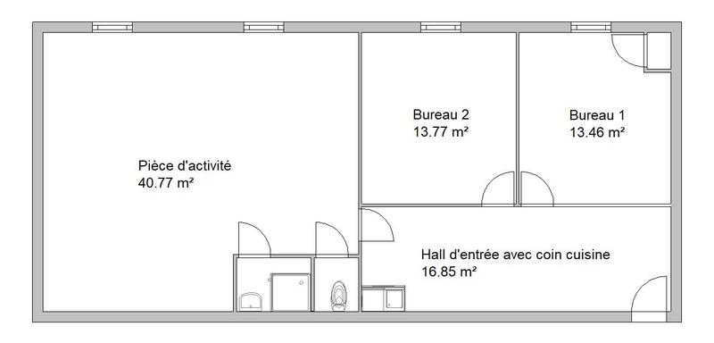 Local commercial - 88 m² - 3 pièces