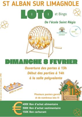 Loto et Bingo de l'Ecole Saint Regis