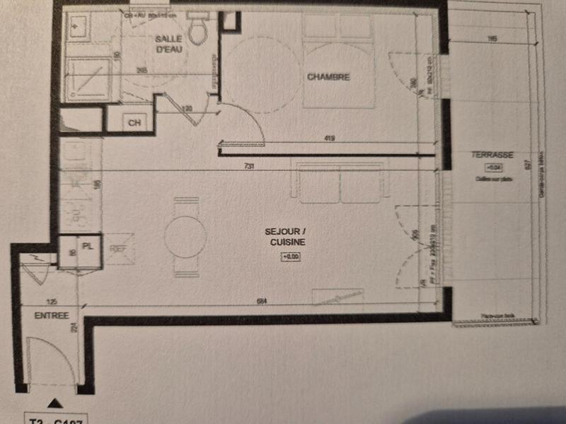 Appartement - 44 m² - 2 pièces