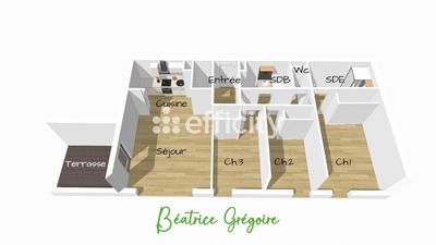 Appartement - 78 m² - 4 pièces