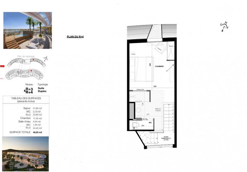 Appartement - 48 m² - 2 pièces