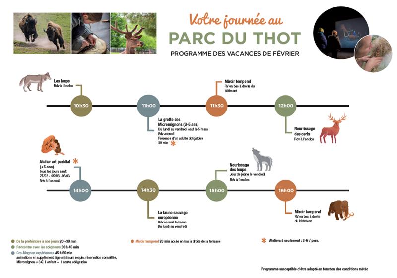 Les vacances d'hiver au Parc  du Thot