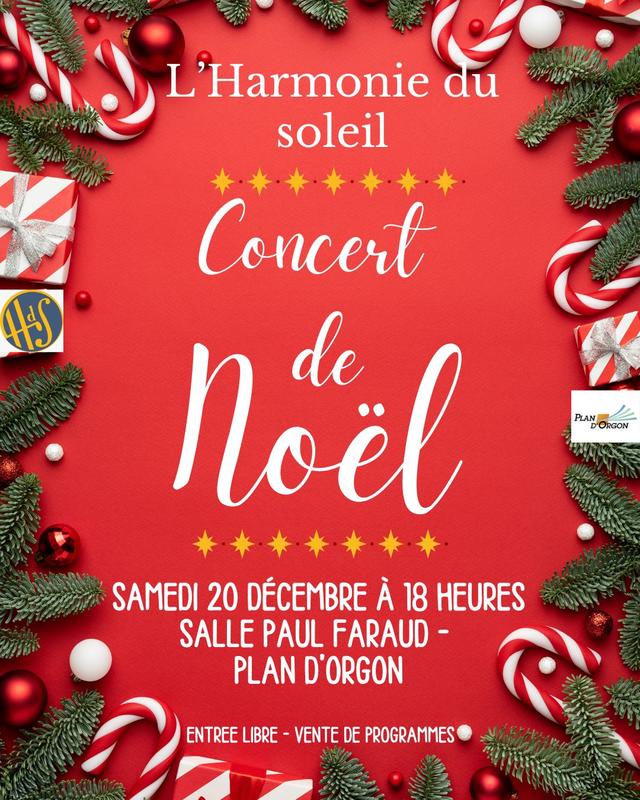 Concert de Noël avec l'harmonie du soleil