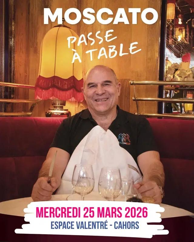 One man show : Moscato passe à table