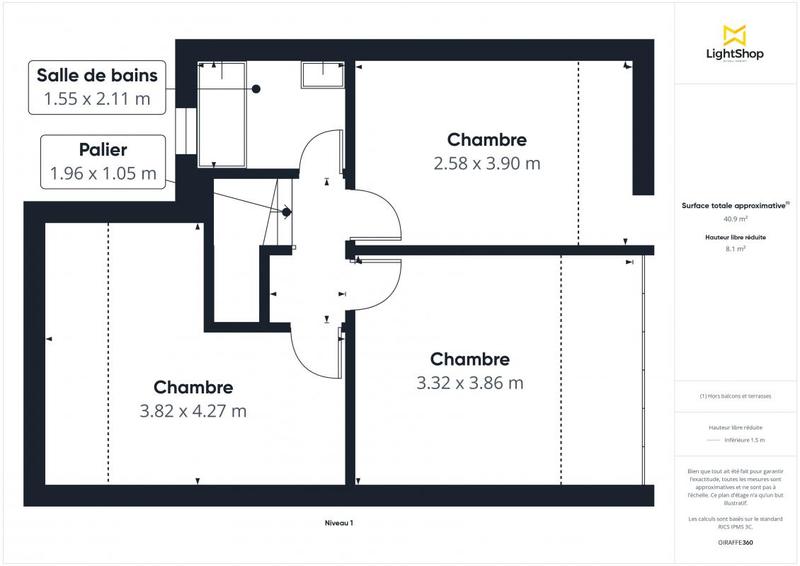 Duplex - 80 m² - 4 pièces
