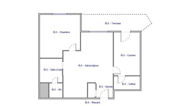 Appartement - 47 m² - 2 pièces