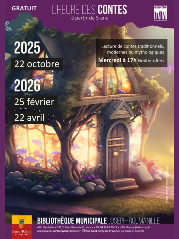 L'heure des contes à partir de 5 ans