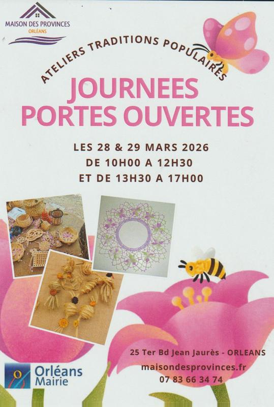 Portes ouvertes de printemps Ateliers Traditions Populaires