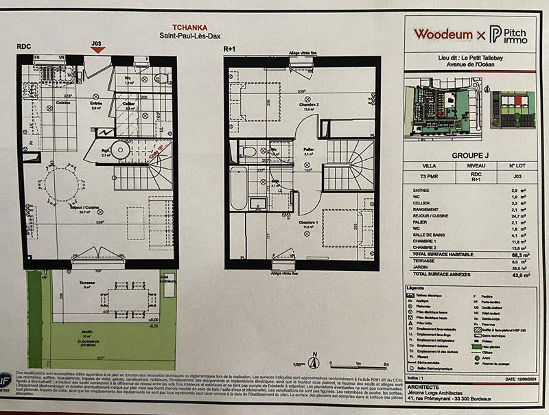 Maison - 68 m² - 3 pièces