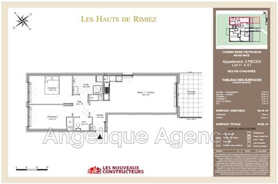 Appartement - 64 m² - 3 pièces