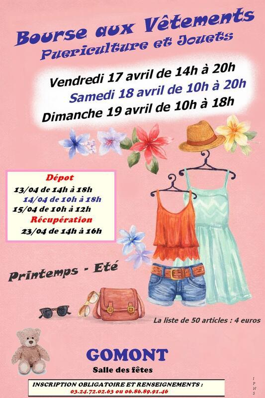 Bourse aux vêtements printemps eté, jouets et puériculture