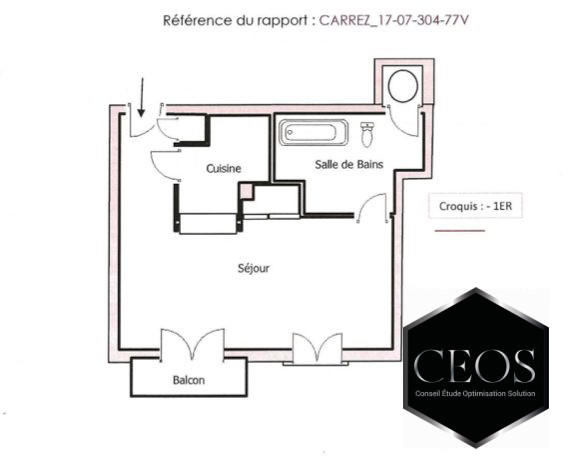 Appartement - 25 m² - 1 pièce