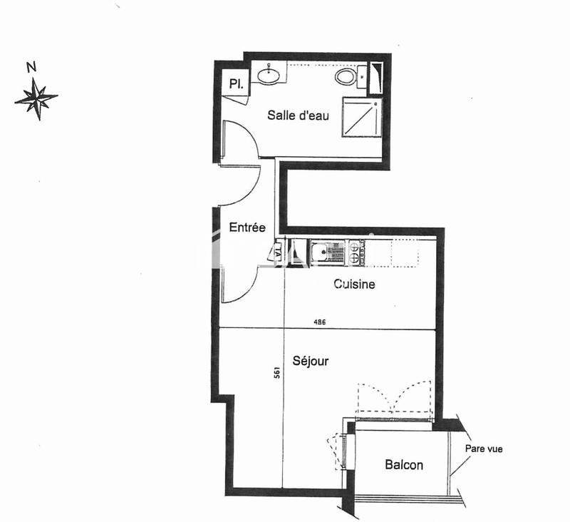 Appartement - 32 m² - 1 pièce