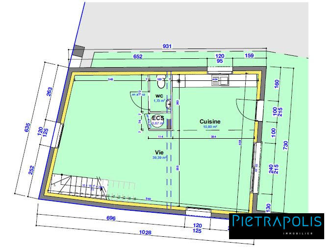 Maison - 103 m² - 5 pièces