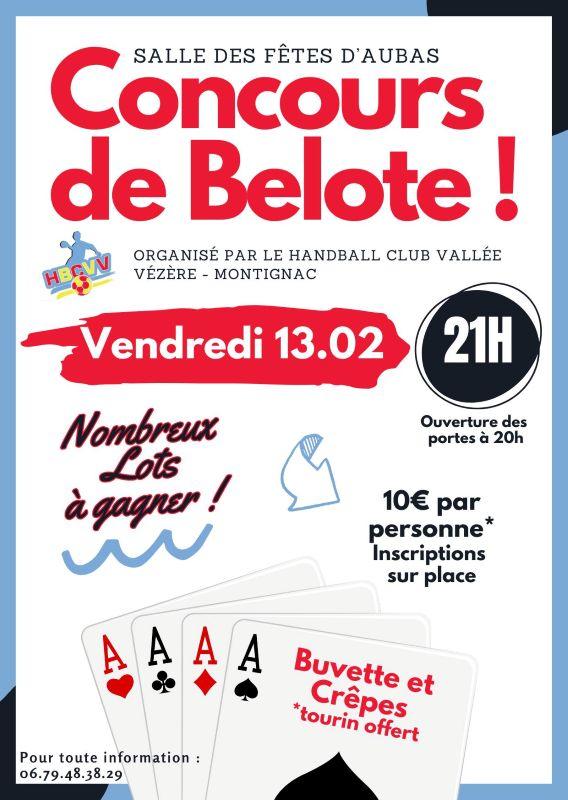 Concours de belote à Aubas
