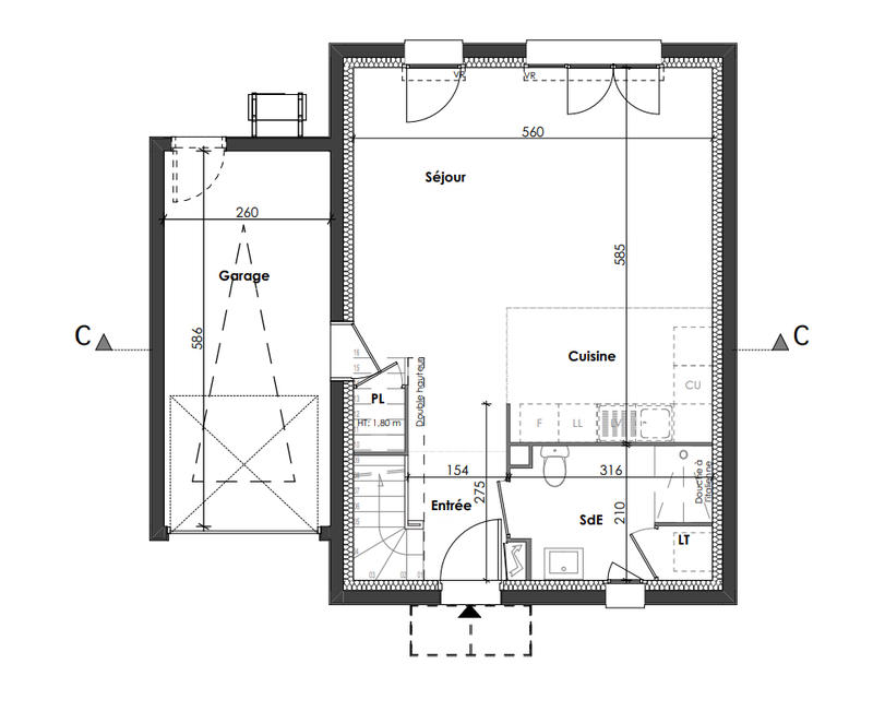 Maison - 82 m² - 4 pièces
