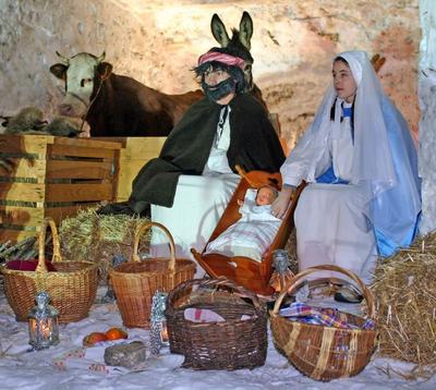 Crèche vivante à Gué d'Hossus