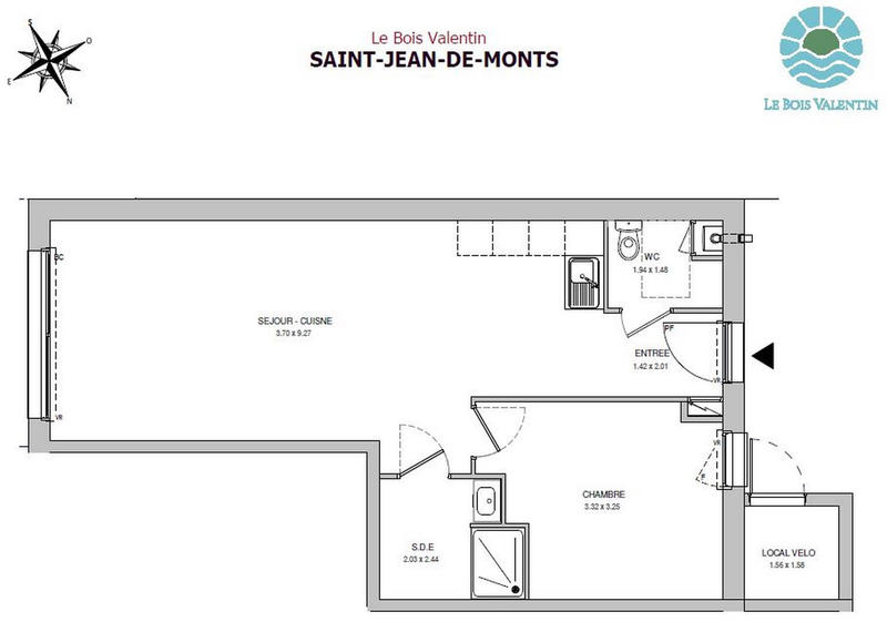 Maison - 56 m² - 2 pièces