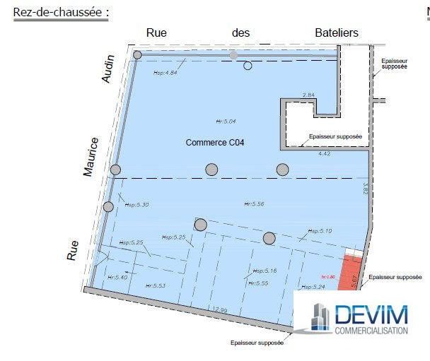 Local commercial - 186 m²