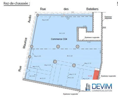 Local commercial - 186 m²